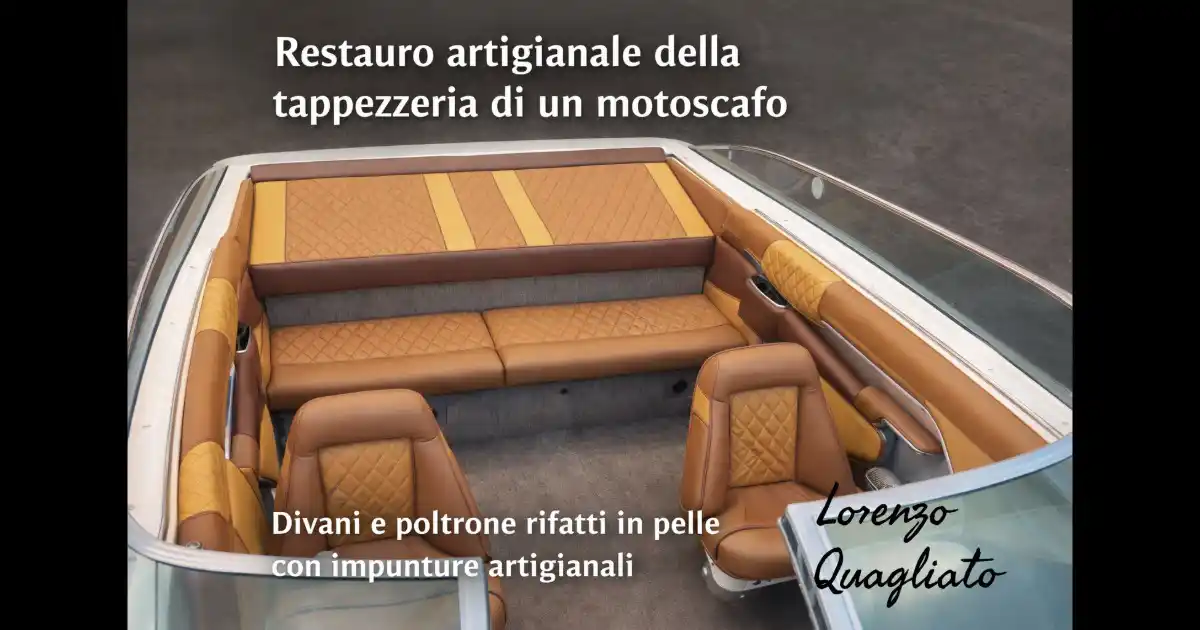 Scopri di più sull'articolo Rifacimento sedili e divano motoscafo
